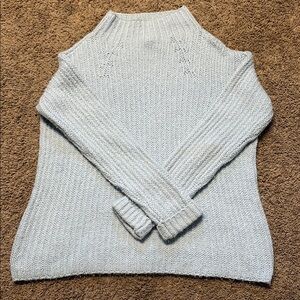 Cozy Knit Sweater in Light Blue